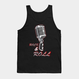 Rock and Roll, microphone Tank Top